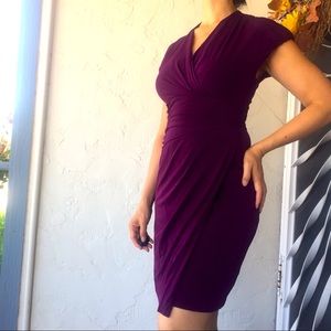 Red Wine Fitted Dress 4